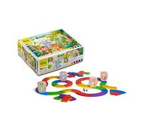 Erzi 42367 Jungle Run Gioco in Legno Educativo con Percorsi Colorati e Dado | Gioco Creativo e Logico per Bambini 3+ | Made in Germany