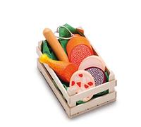 Erzi- Assorted Sausages Set di Giocattoli in Legno, Multicolore, Wurstwaren, 28245