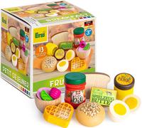 Erzi 28141 Gioco Set Colazione Assortimento (11 pezzi in legno di faggio FSC)