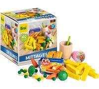 Erzi 28143 Gioco Set Pranzo Assortimento (40 pezzi in legno di faggio FSC)