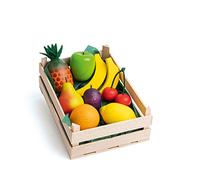 Erzi Set Di Frutta In Legno, 10 Pezzi, Per Negozio E Cucina Per Bambini