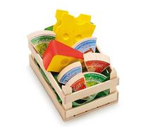 Erzi- Assortiti Formaggio Giocattolo in Legno, Multicolore, Small, 28236