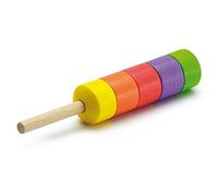Erzi- Ghiacciolo Lolly Giocattolo in Legno, Multicolore, 12x2x2 cm, 14060