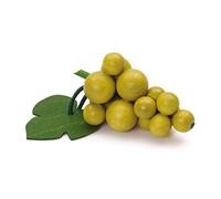 Erzi Grappolo di uva bianca, Giocattolo in Legno, 8.4 x 5 x 5 cm, Multicoloure, 11080