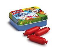 Erzi- Ferdi Fuchs-Salsicce in scatoletta di Metallo Figurina Giocatolo, Multicolore, 15170