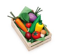 Erzi Set Verdure 9 Pezzi In Legno, Per Il Negozio E La Cucina Dei Bambini