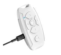 ERZU Otturatore remoto per fotocamera a denti blu - USB Wireless Phone Page Turner, telecomando per video live per app Tik-Tok Kwai, per telefoni iOS e Android, raggio di rilevamento 10-15 m