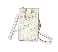 ERZUKU borsa porta cellulare donna,piccola borsa donna tracolla,Borsa a tracolla per telefono floreale alla moda,Elegante Portafoglio con Tasca Portacellulare Reversibile con Tracolla