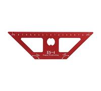 ES - 4 Aluminum Alloy Woodworking Ruler | Accurate Measuring Tool for Carpentry & DIY Projects | Anodized 6061 Aluminum with Etched - Printed Scale