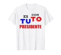 Es con Tuto Presidente libertà per la Bolivia Libre Boliviano Maglietta