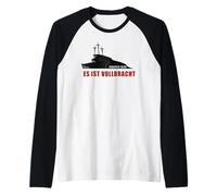ES Ist VOLLBRACHT - Passover Easter Jesus Cross (German) Maglia con Maniche Raglan