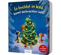 Es leuchtet im Wald, kommt Weihnachten bald?: Zauberhaftes Mitmachbuch mit Schiebeelementen