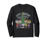 ES Peanuts Xmas Snoopy Charlie Brown Christmas Vintage anni '80 Maglia a Manica