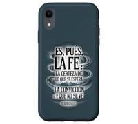 Es Pues La Fe - Ebreo 11:1 Versetto della Bibbia Spagnolo Cristiano Custodia per iPhone XR