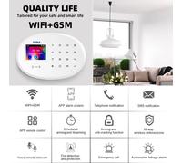 ES RU Stock KERUI Sistema di sicurezza allarme domestico wireless Monitoraggio professionale 24 ore su 24, 7 giorni su 7 compatibile con Alexa e Google Assistant KIT 2 Alarm