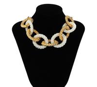 Esagerato Acrilico Grande Pezzo Catena Collana e Orecchini Moda Gioielli Wear