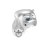 Esagerato Vintage Mezza Viso Spilla Lega Pin Moda Cappotto Risvolto Orchi Abbigliamento Gioielli Risvolto Per Ragazze Donne Carino Per Display Abbigliamento Accessori Compleanno Natale Festival Regalo