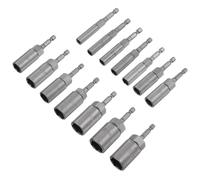 Esagonale Cacciavite Punta Set,1/4" 6mm-19mm Dado Setter Trapano,14pz