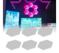 Esagonale Componentized Wall Light Sound Started Night Light Con Colore Altering Ritmo Sincronizzazione Per Bambini Camera Da Letto Perceptual Room Deck Cambiamento Colore Illuminazione d'umore Per La