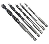 Esagonale Fusto Legno Set di Punte per Trapano, 5 Pezzi - 48532