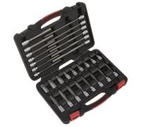 Esagonale Presa Punta Set 30pc 1cmSq Drive - Platino Serie - Sealey AK89000