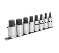 Esagonale Presa Set di Punte 8pc 1.3cmSq Guida Metrica AK62258 Sealey Nuovo