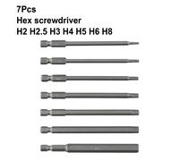 Esagonale Punta Cacciavite Set 0.6cm Gambo Trapano H2/H2.5/H3/H4 / H / H6/H8