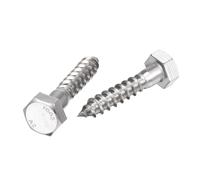Esagonale Tirafondo Viti M10 x 50mm Mezzo Filo Autofilettante Bulloni 10Pz