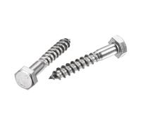 Esagonale Tirafondo Viti M8 x 50mm Mezzo Filo Autofilettante Bulloni 10Pz