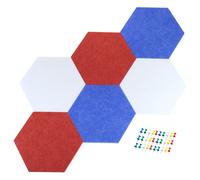 Esagono Feltro Scheda Piastrelle,6pz Auto Adesive,Multicolore