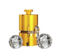 Esalta l'Aroma del Whiskey: Kit Pressa Ghiaccio Calcio, Alluminio Aeronautico, Compressione Rapida Sfere 60mm 70mm, Ideale per Appassionati di Sport e Arredo Bar(70mm)