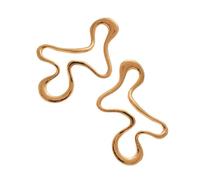 Esaurito Asimmetrico Borchie Decorare Orecchini Unico Forma Astratta Alla Moda Oro/Argento Tone Moda Unica Straordinaria, Taglia unica, come descritto