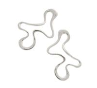 Esaurito Asimmetrico Borchie Decorare Orecchini Unico Forma Astratta Alla Moda Oro/Argento Tone Moda Unica Straordinaria, Taglia unica, come descritto