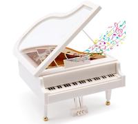 Esayeefo Carillon Bianco Pianoforte, Scatola Musicale per Pianoforte, Mini Pianoforte Carillion, Modello di Pianoforte Musicale in Miniatura