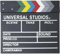Esayeefo Ciak 30 x 27cm Ciak Cinematografico legno Clapper per film nero Ciak per film per la decorazione di palcoscenici, per le riprese di video