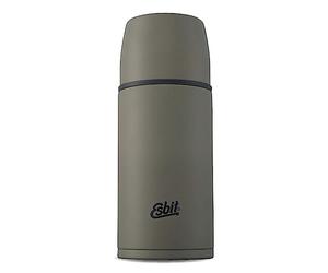 Esbit - Borraccia termica in acciaio inox, senza BPA, colore: nero e verde oliva, 500 ml, 750 ml e 1 l, viaggi, attività all'aperto, pesca, per bevande calde e fredde, per tè e caffè (VF750ML-OG)