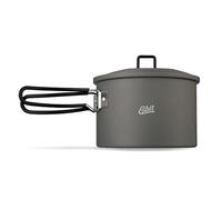 Esbit Pentola da campeggio 1600 ml - Pentola da campeggio in alluminio anodizzato duro - in operchio con pratica sospensione