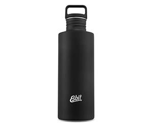 Esbit Unisex - Adulti Sculptor 1000ml Borraccia, Borraccia, DB1000SC-BK, Nero, 1.000 ml