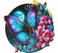 Puzzle in legno a forma di farfalla 300 pezzi