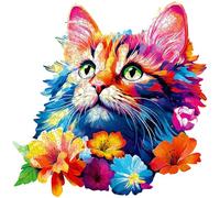 ESC WELT Puzzle in Legno Gatto 300 Pezzi - Intrattenimento Mentale Coinvolgente per Adolescenti e Adulti - Giocattolo Educativo Divertente e Ecologico - Giochi di Sfida - Puzzle in Legno