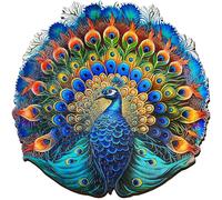 ESC WELT Puzzle in Legno Pavone 200 Pezzi - Intrattenimento Mentale Coinvolgente per Adolescenti e Adulti - Giocattolo Educativo Divertente e Ecologico - Giochi di Sfida - Puzzle in Legno