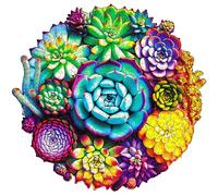 ESC WELT Puzzle in Legno Suculenta 200 Pezzi - Intrattenimento Mentale Coinvolgente per Adolescenti e Adulti - Giocattolo Educativo Divertente e Ecologico - Giochi di Sfida - Puzzle in Legno