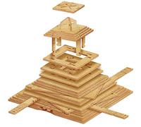 ESC WELT Quest Pyramid Puzzle 3D per Adulti - Scatola Rompicapo 3 in 1 - Modellismo da Costruire - Mini Escape Room - Pasqua Confezione Regalo - Puzzle Idea Regalo - 3D Puzzle in Legno - Kit Modello