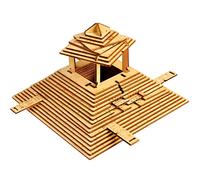ESC WELT Quest Pyramid Puzzle Box - Escape Room in a Box - Rompecabezas para Adultos - Cajas de Rompecabezas con Compartimento Oculto - de Madera para Juegos Familiares