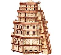 ESC WELT Quest Tower Puzzle Box - Gioco di fuga in legno 3D per adulti e ragazzi, rompicapo con scomparto segreto, idea regalo unica