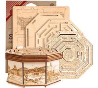 ESC WELT Secret Maze Box in Legno Puzzle 3D - Scatola Regalo Creativa per Denaro, Buoni, Carte Regalo - Gioco di Scatole in legno 3-in-1 - Scatola Regalo per Adolescenti e Adulti - Puzzle in Legno 3D