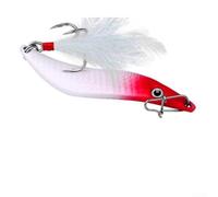 Esca a cucchiaio in lega di zinco con geometria a forma di S e amo triplo piumato per prestazioni costanti in tutte le condizioni (10 g colore F)