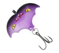Esca a farfalla VIB con corpo in lega di alluminio per pesca alla spigola, alla trota, dove la forza delle vibrazioni e il controllo dell'affondamento sono importanti (viola poco profondo)