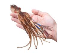 Esca a Forma di Calamaro, Esca Artificiale per Calamari, Esche da Pesca per Polpo per Pesca a Getto D'inchiostro, per Pesca in Acqua Salata in Mare D'acqua Dolce