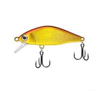 Esca a forma di pesciolino affondante, in metallo, 5 cm, 4 g, per pesca con persico e spigola, azione realistica e sensazione di recupero costante (1#)